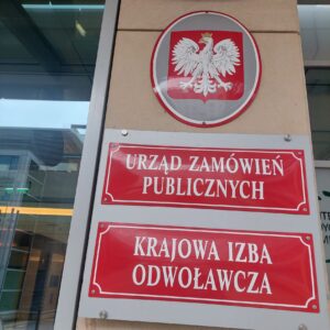 Tablice Urząd Zamówień Publicznych i Krajowa Izba Odwoławcza