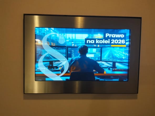 Ekran z napisem Prawo na kolei 2026.